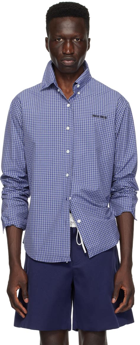 miu miu blue shirt men